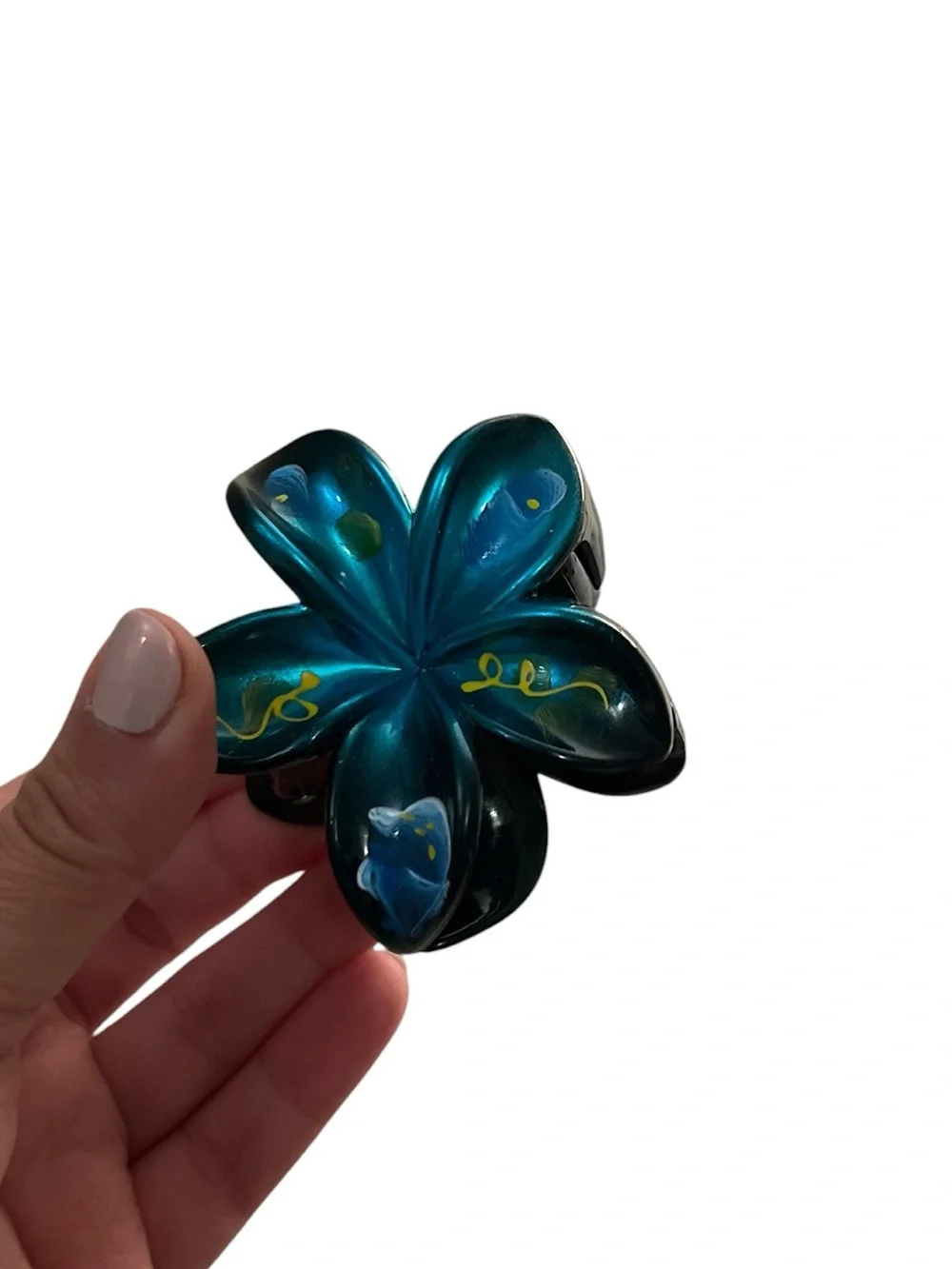 Set of 3 Tropical Flower Hair Claw Clips - NWOT